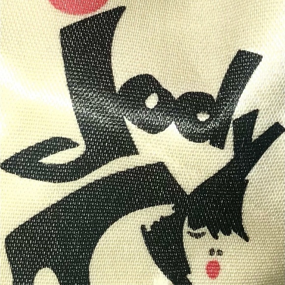 Jody T California Black Handkerchief Hem Vintage 70s Sleeveless Flapper Dress 9 - Picture 6 of 6